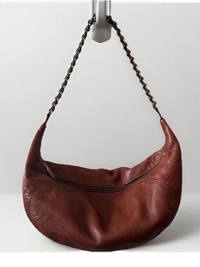 Prüne 100% Bovine Full Grain Leather Brown Shoulder Purse Small Trendy